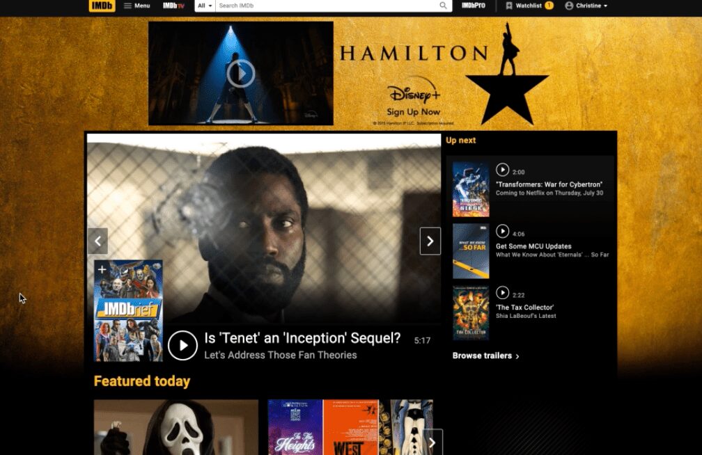 Example of IMDB takeover