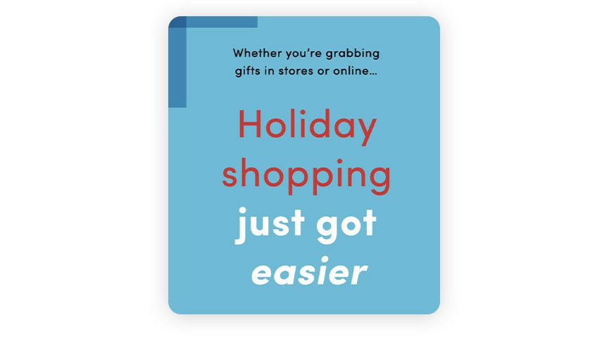 holiday shopping just got easier
