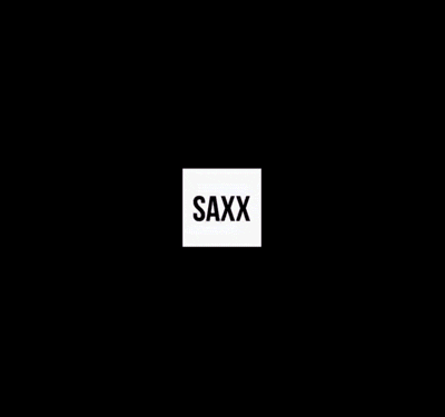 Animated gif showing underwear from the brand SAXX being packed, with the words “Ready for Anything: Built-In Ballpark Pouch” and luggage items visible.