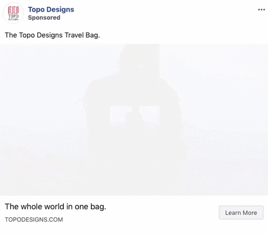 A person walks through various landscapes with a Topo Designs travel bag, highlighting its versatility for different travel scenarios.