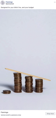A wooden stick balances on four uneven stacks of coins, with the lowest stack on one end and the tallest near the center.