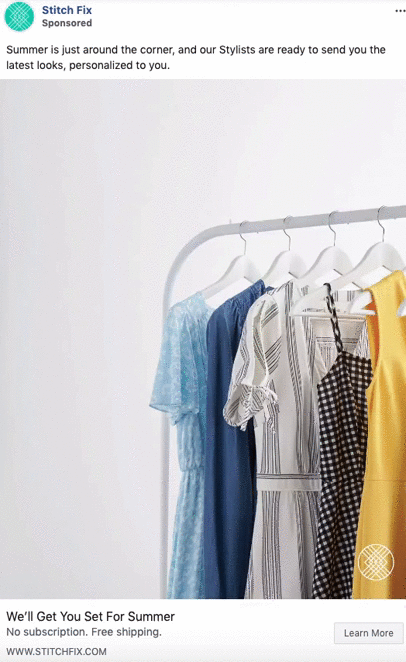 Five summer dresses in various colors and patterns hang on a white clothing rack against a plain background.