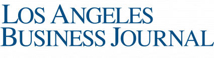 Los Angeles Business Journal logo in blue serif font on a light background.