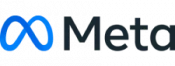 Meta logo featuring a blue infinity symbol followed by the word “Meta” in black text on a white background.