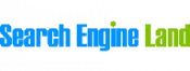 Logo for Search Engine Land with the words "Search Engine" in blue and "Land" in green on a black background.